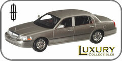 LUXURY Resin Model Car 1/43 Lincoln Town Car 2012 (Silver Birch)