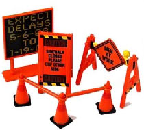 Hobby Gear Miniature Model - 1/24 Road Sign