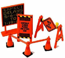 Hobby Gear Miniature Model - 1/24 Road Sign