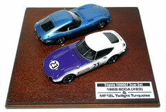 MIRAGE Diecast Model 1/43 Toyota 2000GT (#23) 1968 SCCA & MF12L 2 Car Set