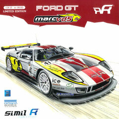 simil R Plastic Model 1/24 Ford GT GT1 MARC VDS #41 FIA GT 2011