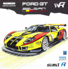 simil R Plastic Model 1/24 Ford GT GT1 BELGIAN #9 FIA GT 2011