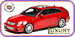 LUXURY Resin Model Car 1/43 Cadillac CTS-V Wagon 2011 (Crystal Red)