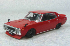 1/43 Red GC110 Skyline (Yonmeri) 2000GT Custom Style