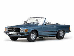 Sunstar Model Car 1/18 1977 Mercedes Benz 350 SL Open Convertible (Blue)