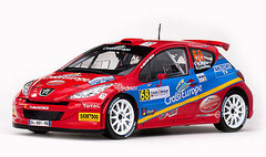 Sunstar Model Car 1/18 Peugeot 207 S2000 - #68 Y.Muller/ G.Leneveu (Rallye de France - Alsace 2011)