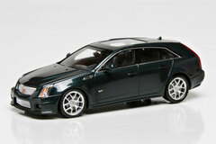 LUXURY Resin Model Car 1/43 Cadillac CTS Sports Sedan 2011 (Black Raven)