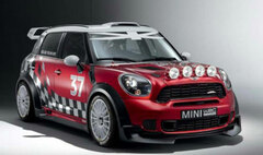 True Scale Resin Mini Car 1/43 Mini Countryman 2011 WRC-Paris Auto Show Presentation Model