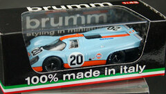 Brumm Diecast Complete Model 1/43 #20 Porsche 917K Scuderia JWA-Gulf 1970 Le Mans 24hour