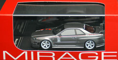 MIRAGE Resin Model 1/43 Nismo R34 GT-R S-tune Athlete Silver