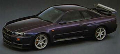 MIRAGE Resin Model 1/43 Nissan Skyline GT-R V Spec (R34) Midnight Purple III
