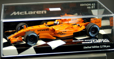 PMA 1/43 McLaren Mercedes MP4/21 Test #4