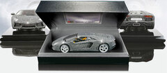 Bburago Mini Car 1/18 Swarovoski Black Crystal Lamborghini Aventador LP700-4 (Single Shipment)