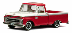 Sunstar Model Car 1/18 Red & White 1965 Ford Pickup F-100 Custom Cab