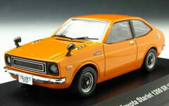 Diecast Complete Model 1/43 Toyota Starlet 1200SR 1973 Orange