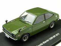 Diecast Complete Model 1/43 Toyota Starlet 1200SR 1973 Black Olive
