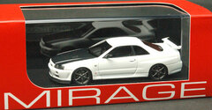 MIRAGE Resin Model 1/43 Nissan Skyline GT-R Vspec (R34) White