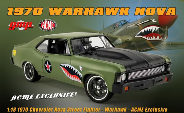 1/18 1970 Chevrolet Nova Street Fighter - WARHAWK