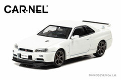1/43 Nissan Skyline GT-R VspecII Nur (BNR34) 2002 White Pearl