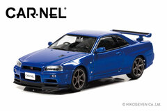 1/43 Nissan Skyline GT-R VspecII (BNR34) 2000 Bayside Blue