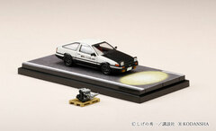1/64 Toyota Sprinter Trueno GT APEX (AE86) Initial D PROJECT D Open Headlight / 4A-GE 5 Valve Display Model