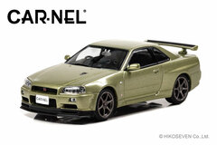 1/43 Nissan Skyline GT-R VspecII Nur (BNR34) 2002 Millennium Jade