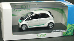 J-Collection 1/43 Mitsubishi i-MiEV 2009 White/ Green