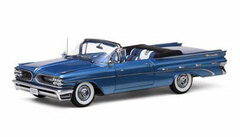 Sunstar Model Car 1/18 1959 Pontiac Bonneville Open Convertible (Blue Metallic)