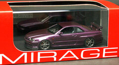 MIRAGE Resin Model 1/43 Nissan Skyline GT-R Vspec (R34) Midnight Purple II