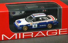 MIRAGE Diecast Model 1/43 SUBARU Legacy RS(#6) 1991 Manx