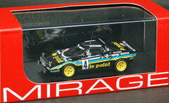 MIRAGE Diecast Model 1/43 Lancia Stratos HF(#4) 1981 Monte Carlo B.Darniche / A.Mahe