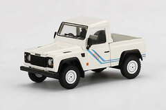 1/64 Land Rover Defender 90 Pickup White (Right-hand Steering)