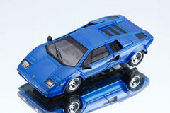 Post Hobby Custom Model Car 1/64 Lamborghini Countach LP400S (Blue Metallic)