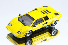 Post Hobby Custom Model Car 1/64 Lamborghini Countach LP400S (Yellow)