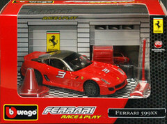 Bburago Mini Car 1/43 Ferrarri 599 xx (Red)