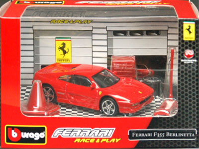 Bburago Mini Car 1/43 Ferrarri F355 Berlinetta (Red)