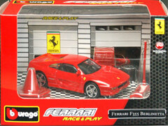 Bburago Mini Car 1/43 Ferrarri F355 Berlinetta (Red)