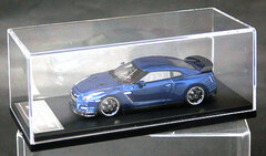 MIRAGE Resin Model 1/43 NISSAN GT-R Spec V 2011MY(R35) Aurora Flare Blue Pearl