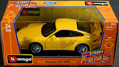 Bburago Mini Car 1/32 Porsche 911 GT2 (Yellow)