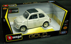 Bburago Mini Car 1/18 Fiat 500 F 1965 (White)
