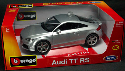 Bburago Mini Car 1/18 Audi TT RS (Silver)