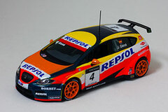 Complete Model Car 1/43 SEAT Leon TDI WTCC 2009 No.4 G.Gene