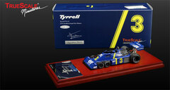 True Scale Complete Resin Mini-Car 1/43 1976 Terrell P34 #3 Sweden GP Champion Car w/ Jody Scheckter Signature