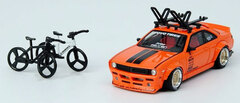 1/64 Nissan Sylvia S14 Rocket Bunny Boss Aero w/Roof Rack, Bicycle