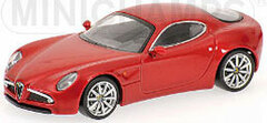 Pauls Model Art Diecast Model 1/64 Alfa Romeo 8C Competizione 2003 Metallic Red