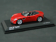 Pauls Model Art Diecast Model 1/64 Alfa Romeo 8C Spider 2007 Red