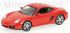 Pauls Model Art Diecast Model 1/64 Porsche Cayman 2007 Red