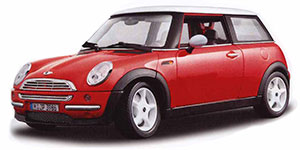Bburago Diecast Car 1/18 BMW mini-cooper (red)