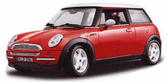 Bburago Diecast Car 1/18 BMW mini-cooper (red)
