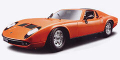 Bburago Diecast Car 1/18 Lamborghini Miura 1968 (orange)